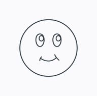 Smile icon Positive happy face sign N5