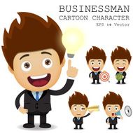 Businessman cartoon character EPS 10 vector N29