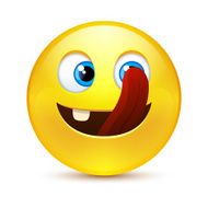 Smile with tongue