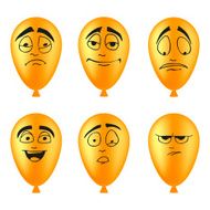 Set of balloons smileys