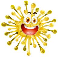 Yellow form with happy face