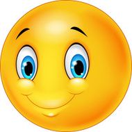 Cartoon emoticon smiling N2