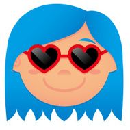 Cartoon Face Isolated On White Background N3