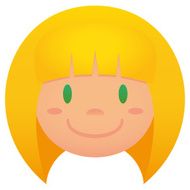 Cartoon Face Isolated On White Background N29