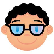 Cartoon Face Isolated On White Background N44