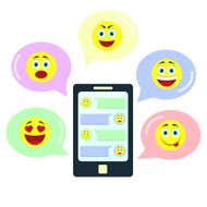 Chat with emoticons