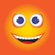 Illustration funny smile Vector