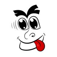 Cartoon face Vector illustration N2