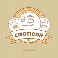 emblem with emoticons