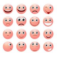 Pink emoticons N2