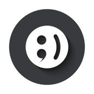 Vector modern gray circle icon N16