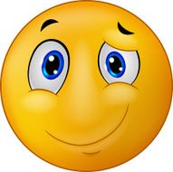 Happy emoticon smile cartoon