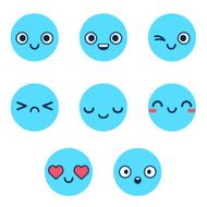 Blue Emoticons N3
