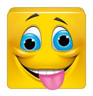 Square emoticon crazy