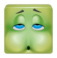 Square emoticon nausea