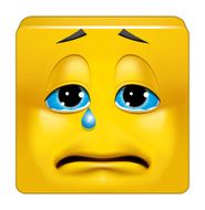 Square emoticon crying N2