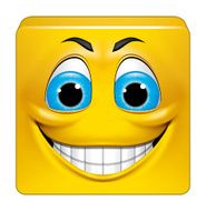 Square emoticon smiling N2