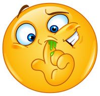 Picking nose emoticon