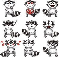 Funny racoons N2