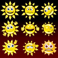 Sun Smiley Icons