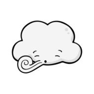Cute Blowing Cloud
