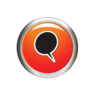 speech bubble button icon vector illustration N3