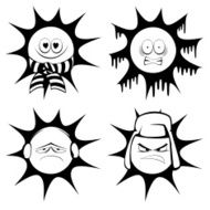 Winter sun mascots N2