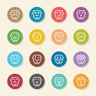 Emoticons Set 7 - Color Circle Series