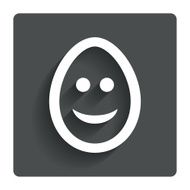 Smile egg face sign icon Smiley symbol N3