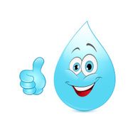 Water drop cartoon