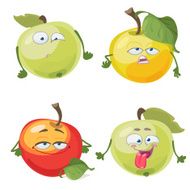 Set cartoon character