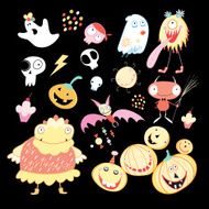 set of different images for Halloween