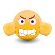 Yellow emoticon cartoon character eps 10 vector N16