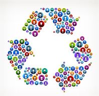 Recycling People Faces Community and Communication Pattern