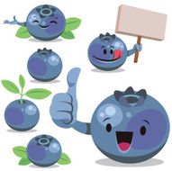 Blueberry Cartoon Set C