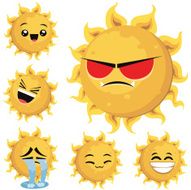 Sun Cartoon Set B