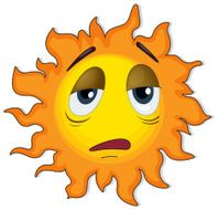Tired sun