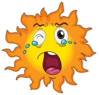Crying sun