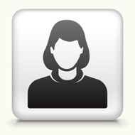Square Button with Woman Face N5