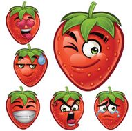 Strawberry Cartoon Set B