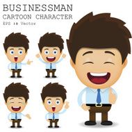 Businessman cartoon character EPS 10 vector N30