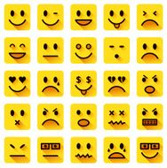 Flat smiley icons N2