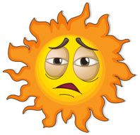 Sun with a face