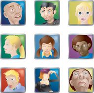 People Faces Icons Avatars