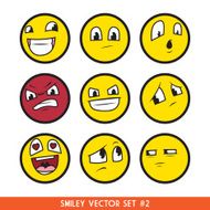 Cartoon Smiley Emoticon Set N2