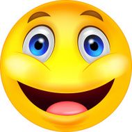 Happy smiley cartoon N2