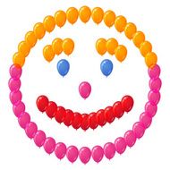 Smiley of balloons