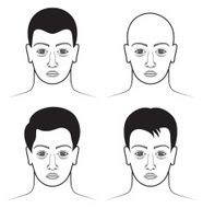 Human Faces Hairstyle Set