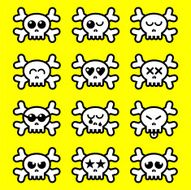 Skull emoticon N2