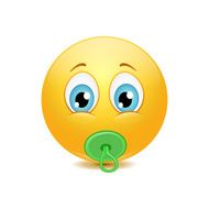 Adorable baby emoticons